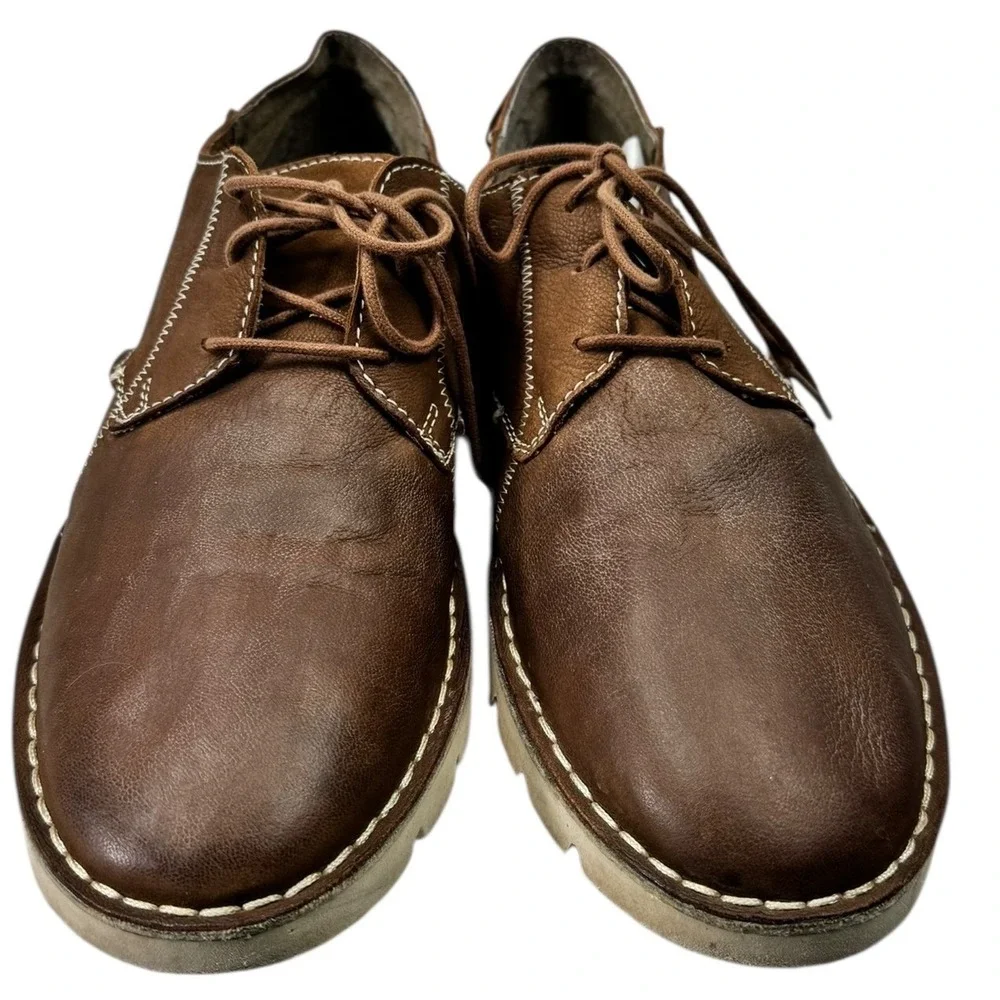 ROAN Bed Stu Shoes Heaton Men Size 12 Brown Leather‎ Lace-Up Oxford Dress